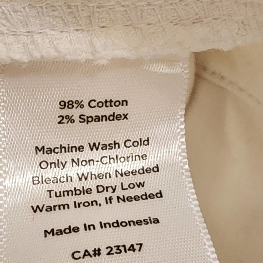 Talbots Signature W slim stretch‎ ankle white denim jeans plus size 20 22 new!!! - Picture 8 of 12